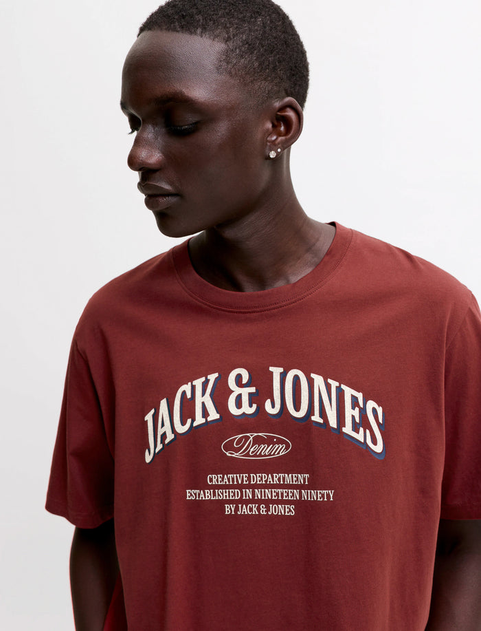 T-shirt à logo à col rond pour homme