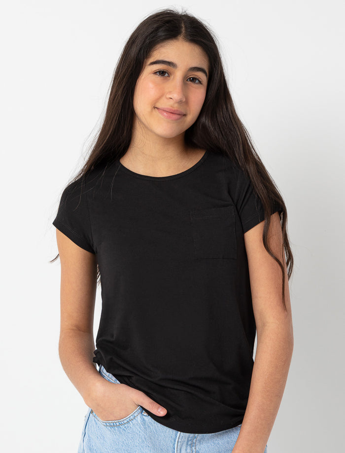 T-shirt à poche uni