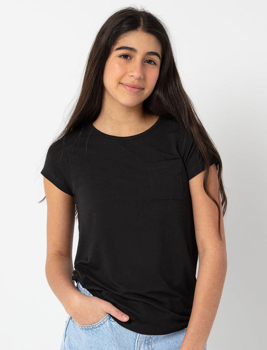 T-shirt à poche uni