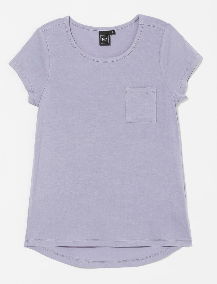 T-shirt à poche uni