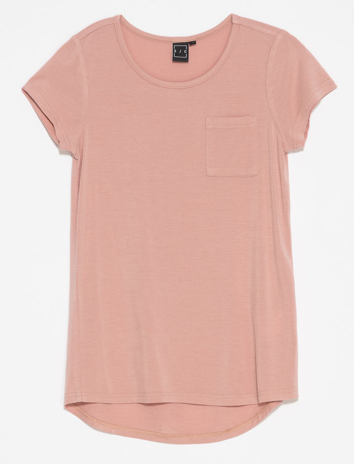 T-shirt à poche uni
