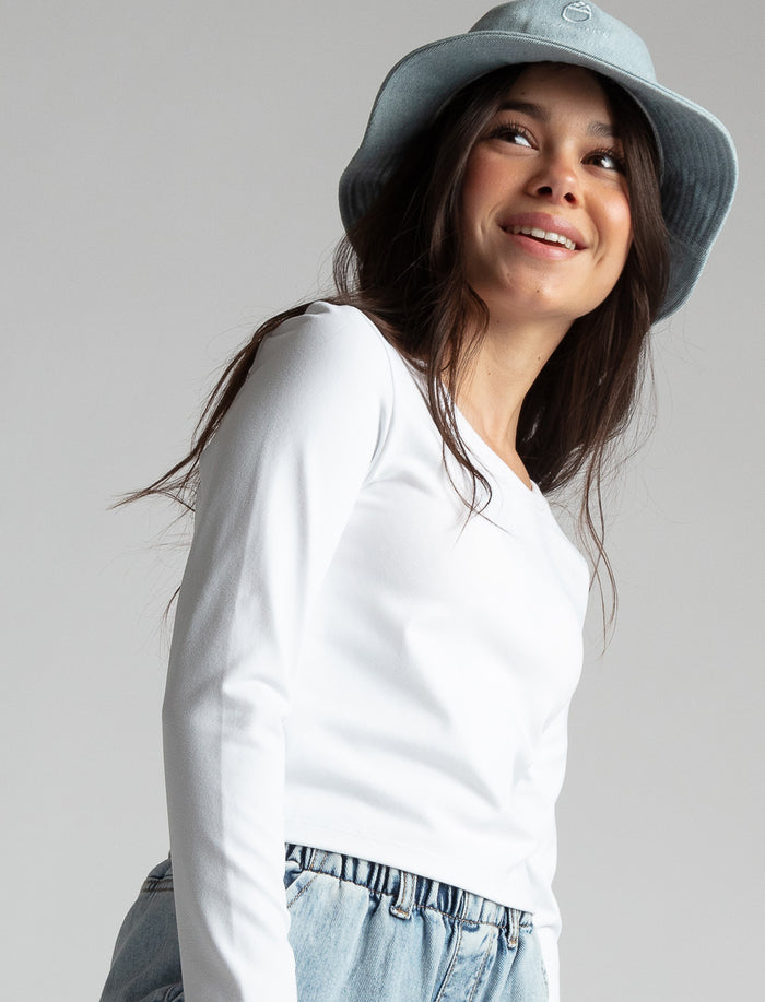 T-shirt ajusté à manches longues
