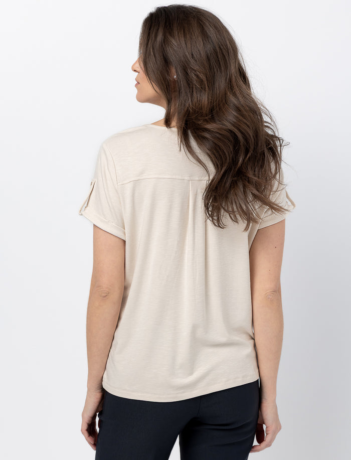 T-shirt avec fermeture éclair