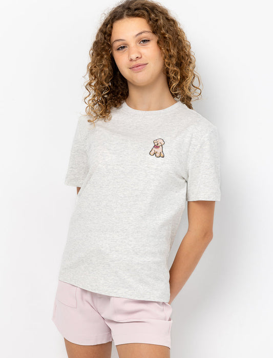 T-shirt avec imprimé de chiot - fille