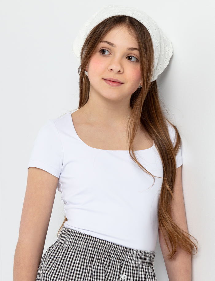 T-shirt col carré