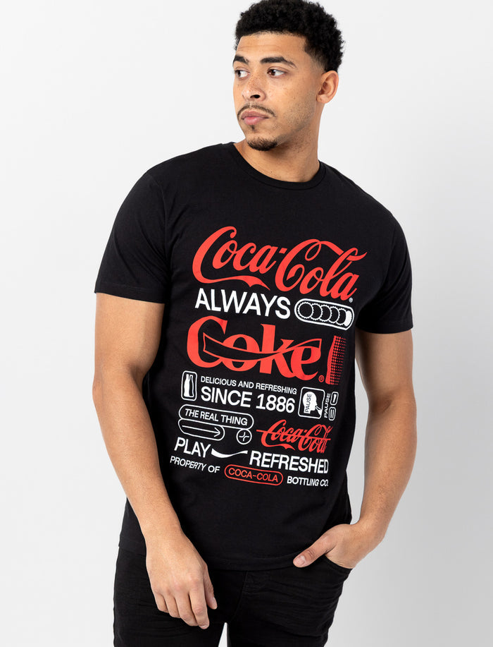 T-shirt col rond imprimé Coca-Cola