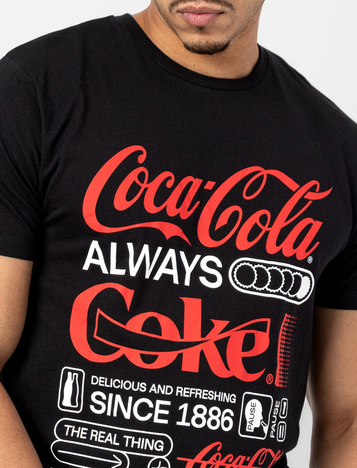 T-shirt col rond imprimé Coca-Cola