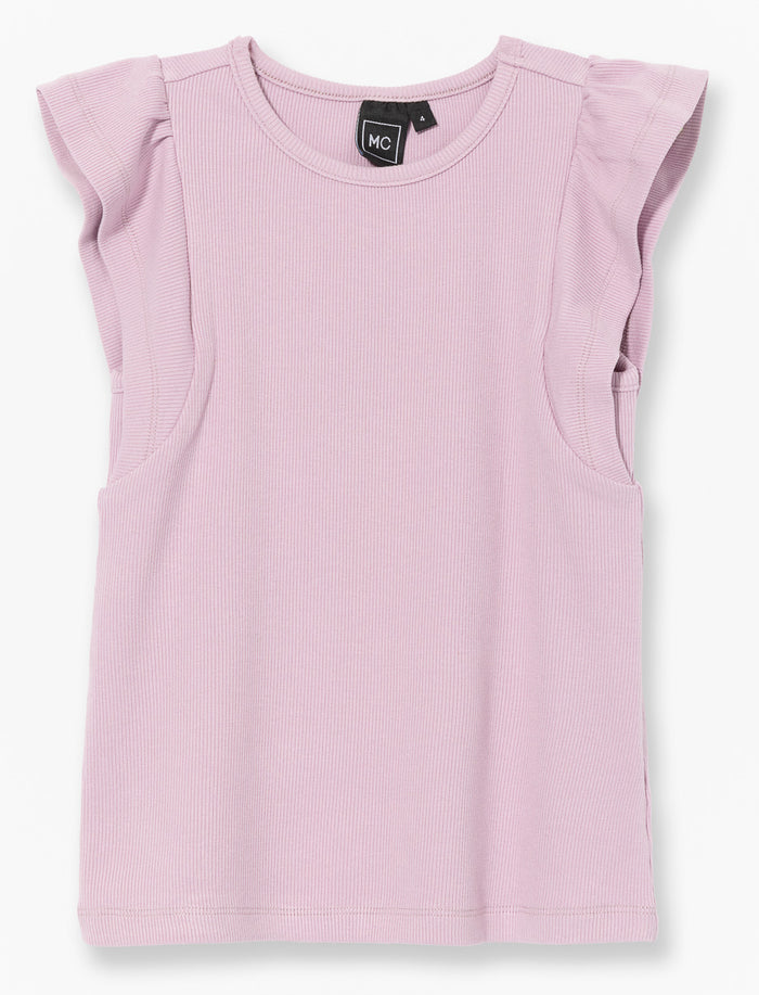 T-shirt côtelée sans manches