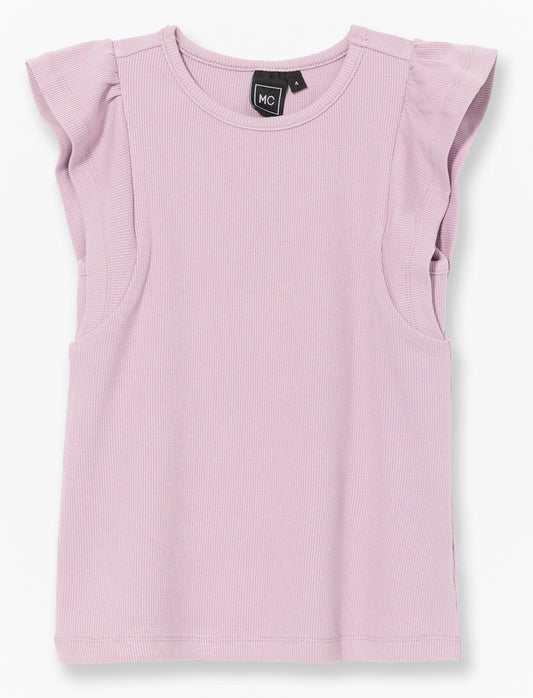 T-shirt côtelée sans manches