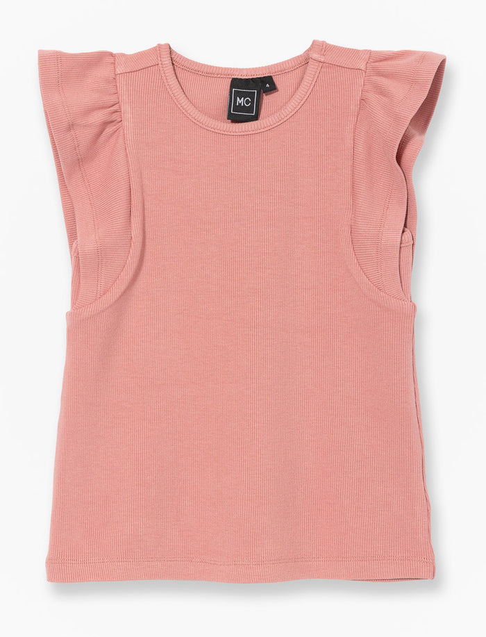 T-shirt côtelée sans manches