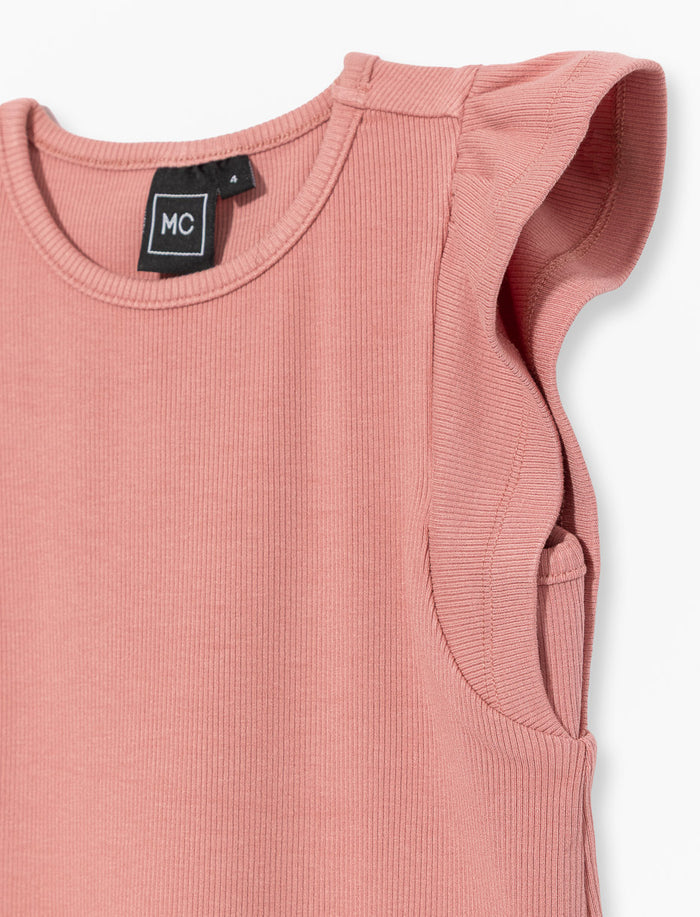 T-shirt côtelée sans manches