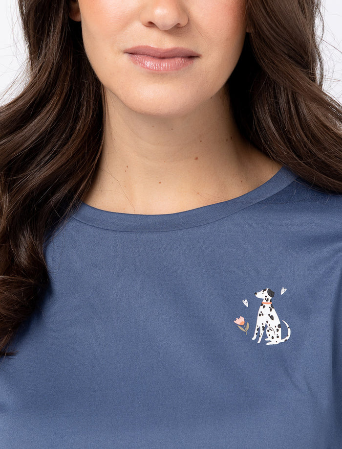 T-shirt de pyjama à col rond