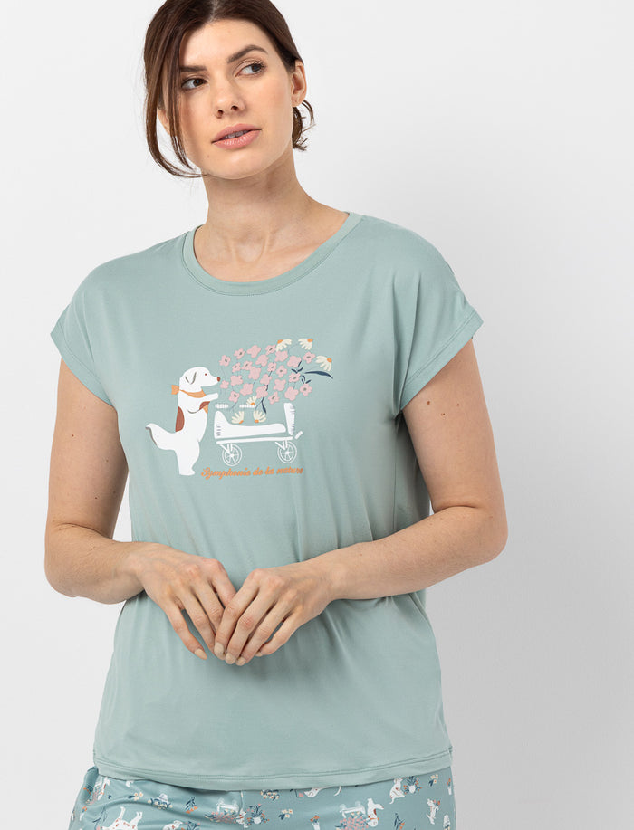T-shirt de pyjama imprimé