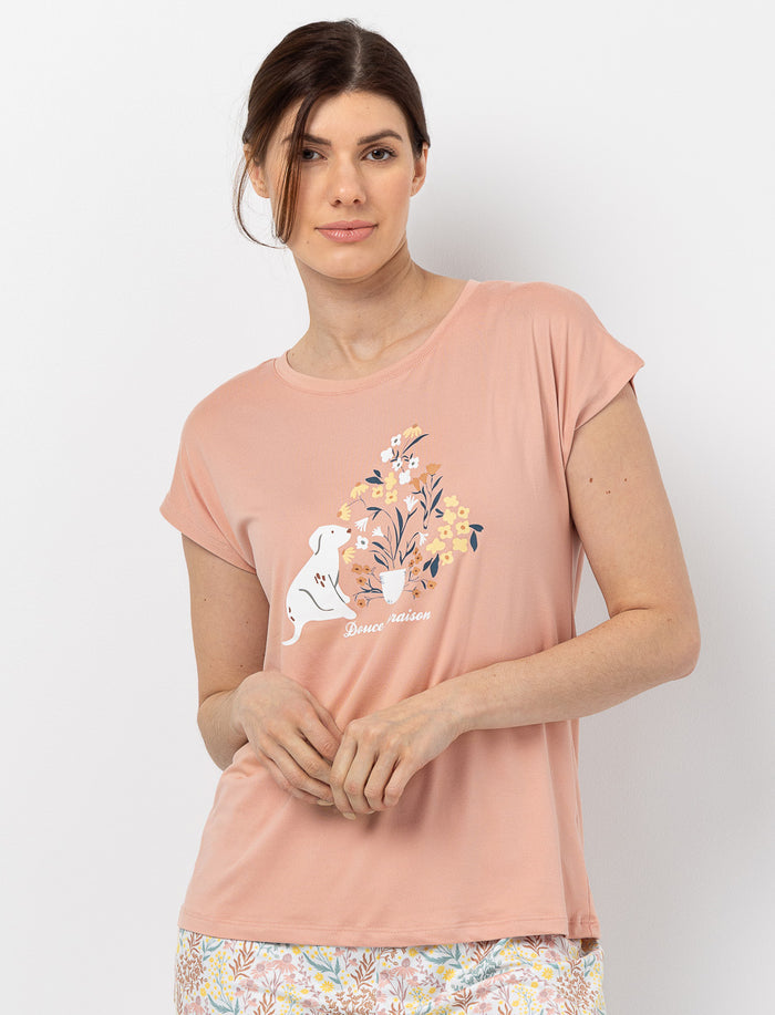T-shirt de pyjama imprimé