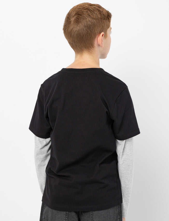 T-shirt en coton bio à manches superposées