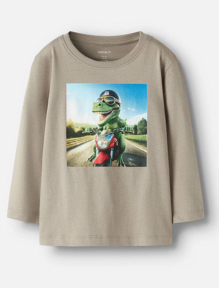 T-shirt imprimé à col rond - petit garçon
