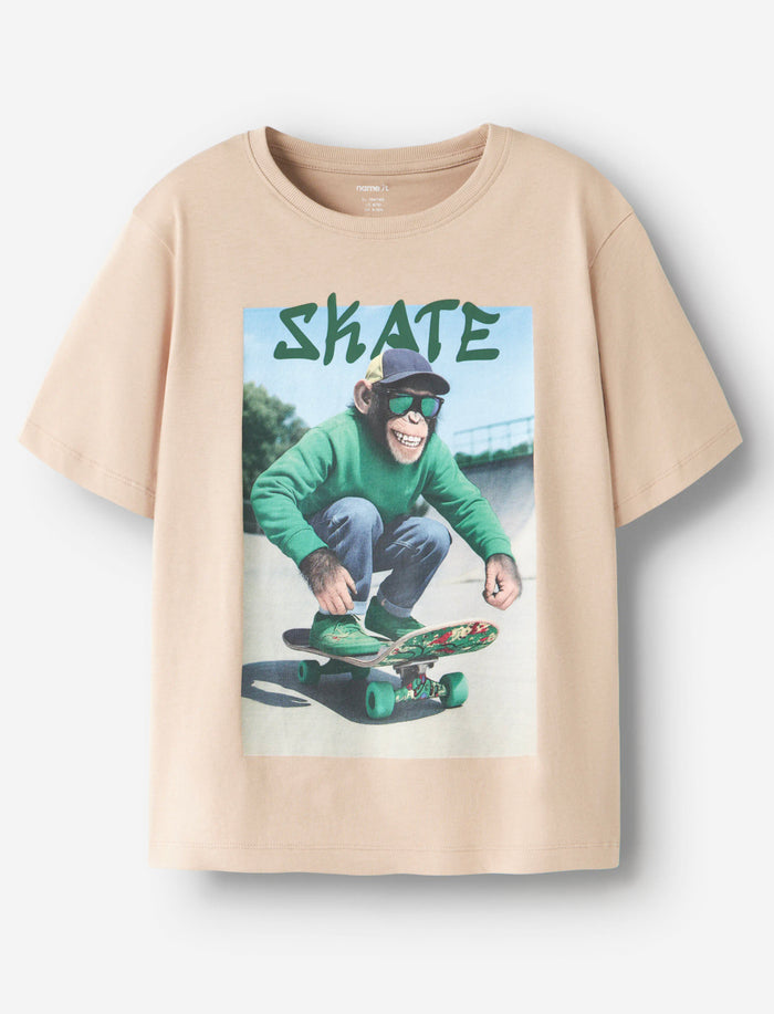 T-shirt imprimé à col rond pour ado garçon