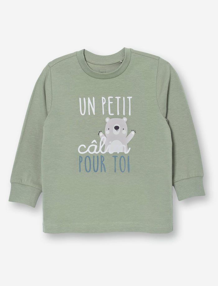 T-shirt imprimé à col rond pour bébé garçon