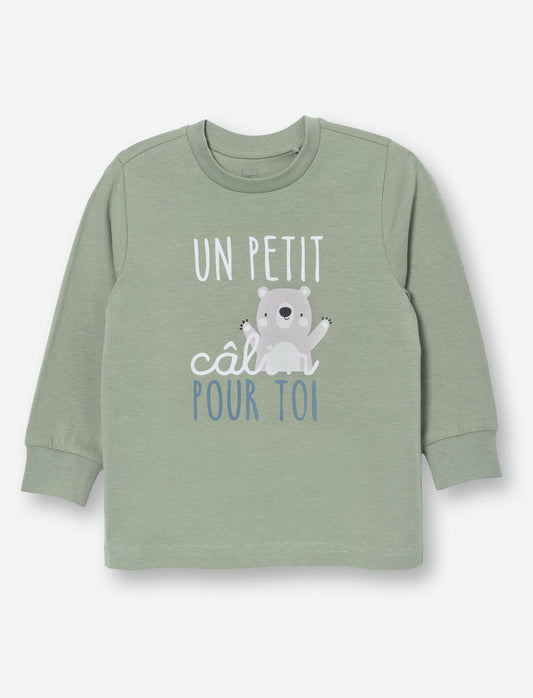 T-shirt imprimé à col rond pour bébé garçon