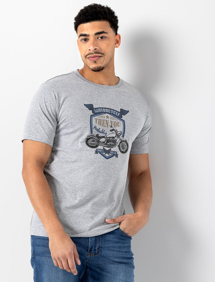 T-shirt imprimé à col rond