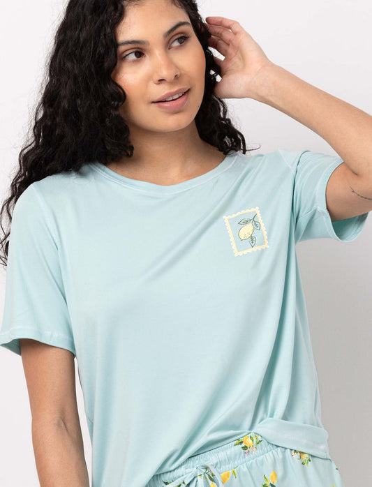 T-shirt imprimé à col rond
