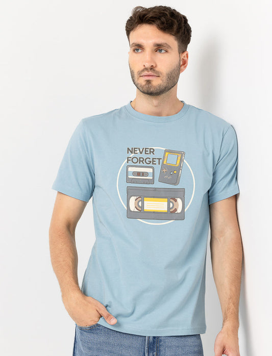 T-shirt imprimé à col rond