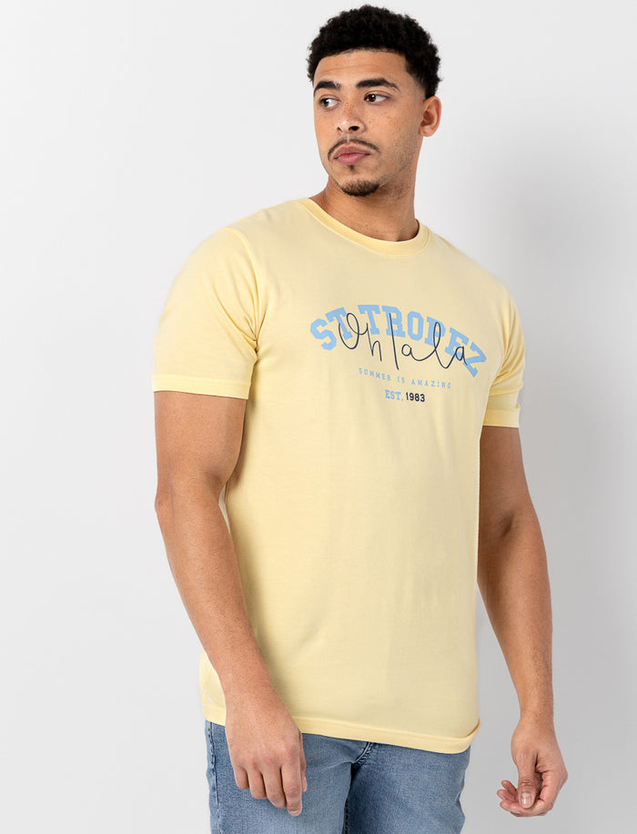 T-shirt imprimé à col rond
