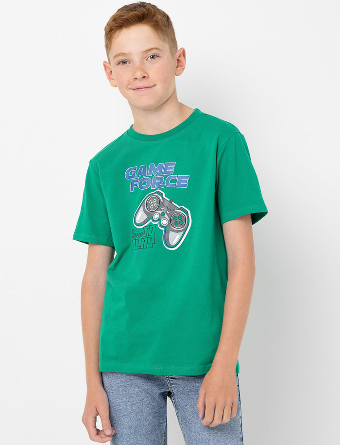 T-shirt imprimé à col rond