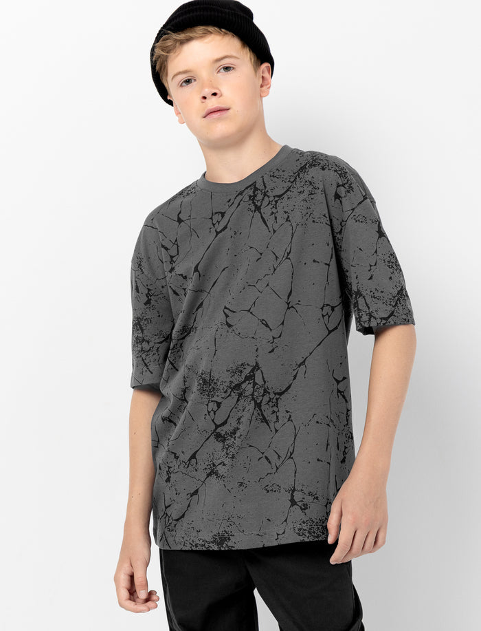 T-shirt imprimé à manches courtes pour garçon