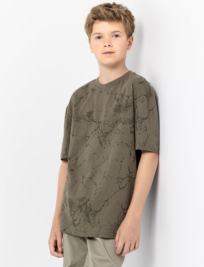 T-shirt imprimé à manches courtes pour garçon