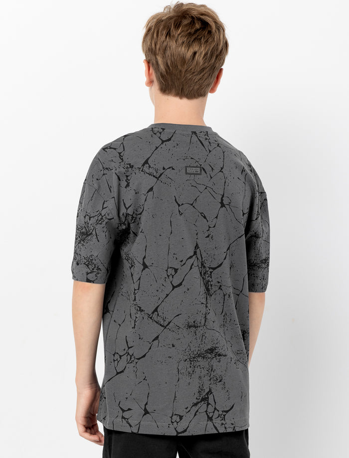 T-shirt imprimé à manches courtes pour garçon