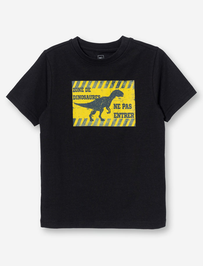 T-shirt imprimé à manches courtes pour petit garçon