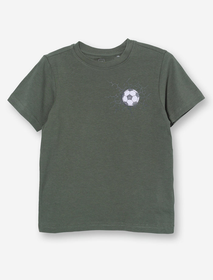 T-shirt imprimé à manches courtes pour petit garçon
