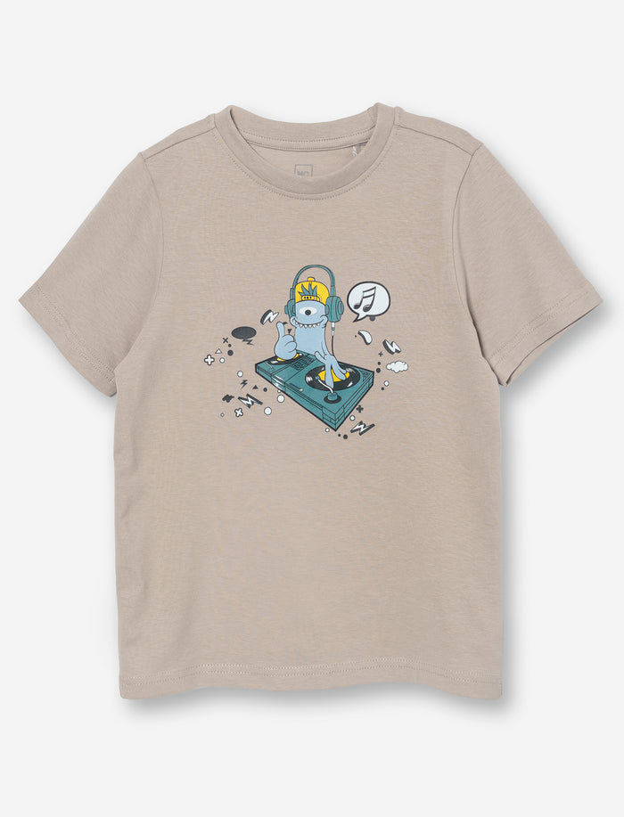 T-shirt imprimé à manches courtes pour petit garçon
