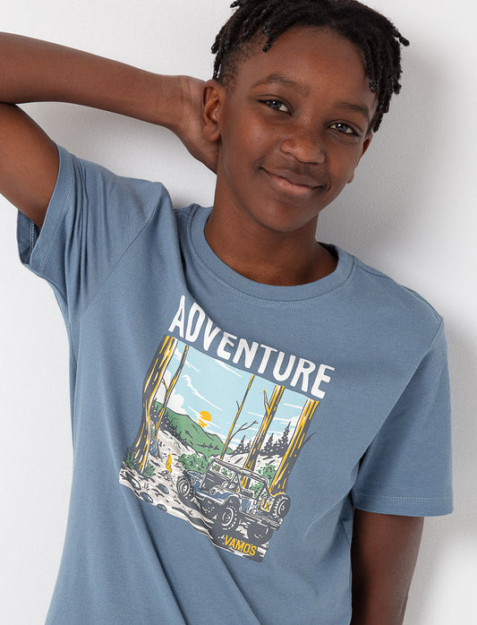 T-shirt imprimé à manches courtes
