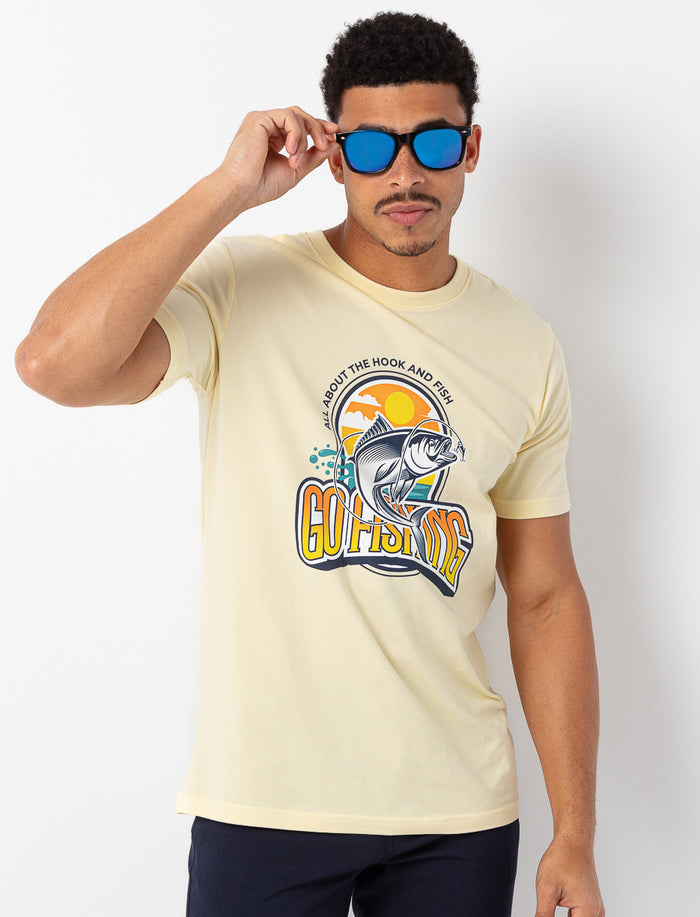 T-shirt imprimé à manches courtes