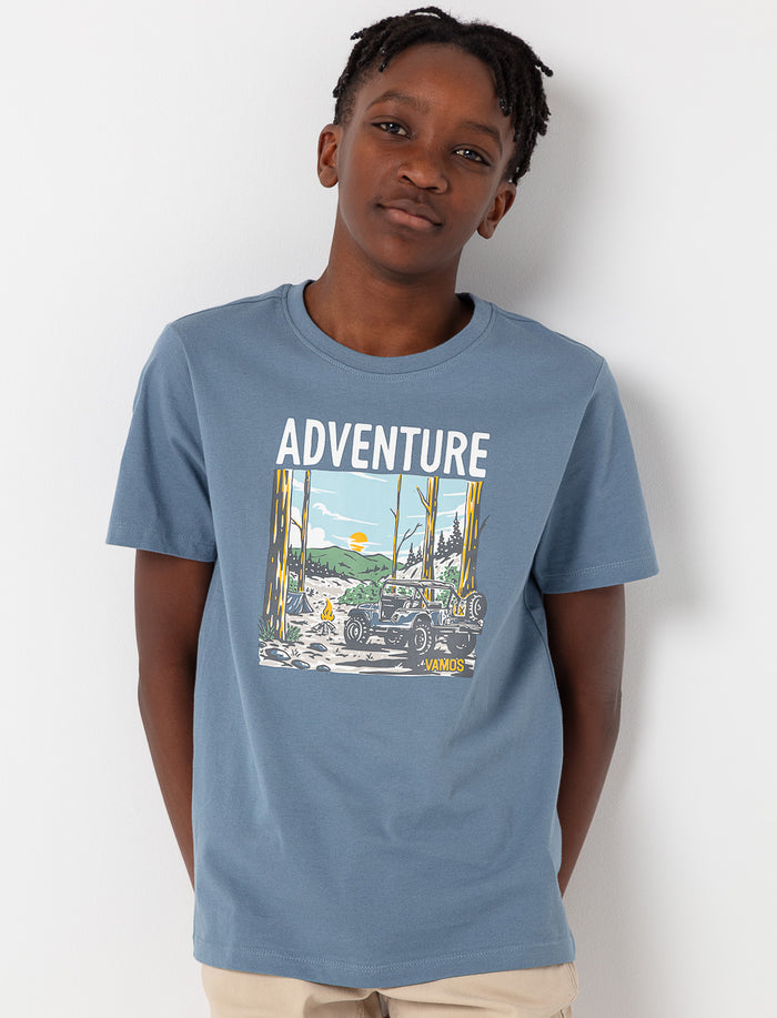 T-shirt imprimé à manches courtes