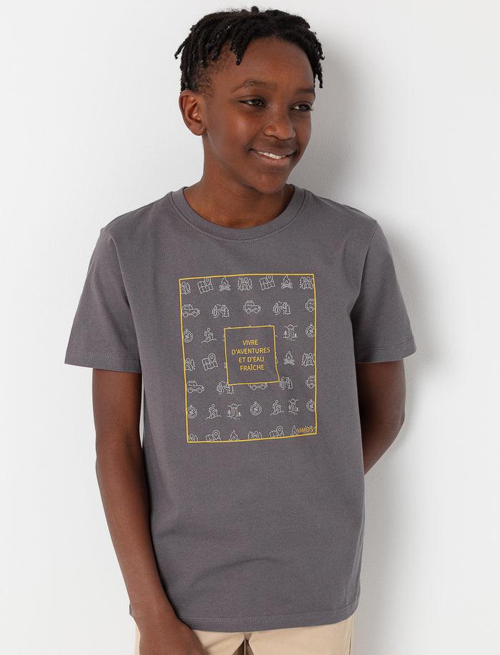 T-shirt imprimé à manches courtes