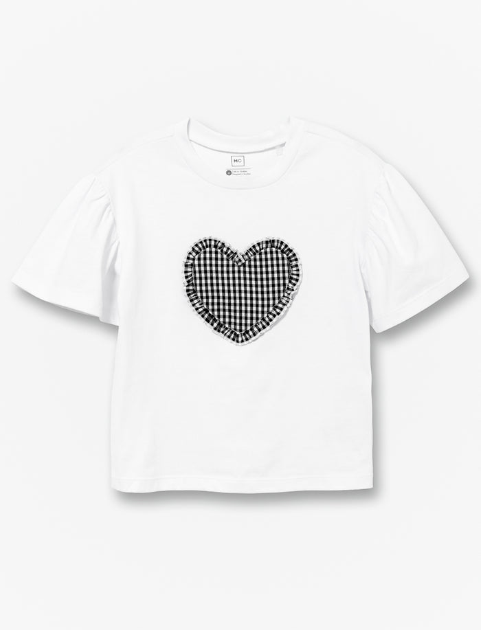 T-shirt imprimé à manches évasées - petite fille