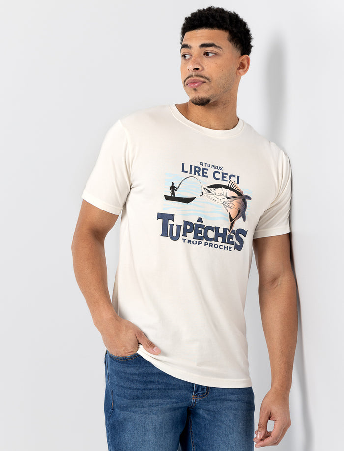 T-shirt imprimé au buste pour homme