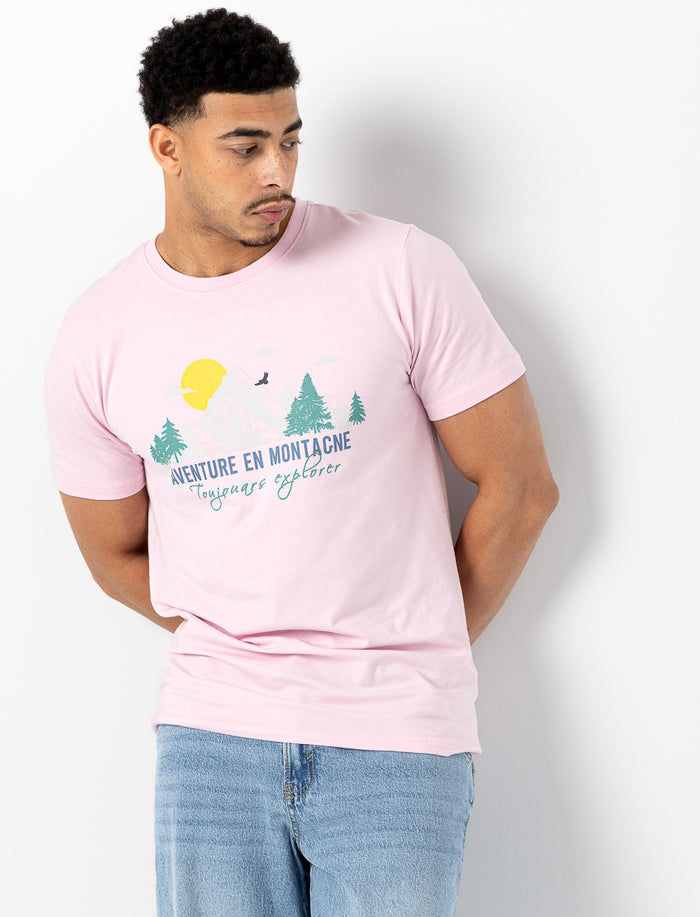 T-shirt imprimé au buste pour homme