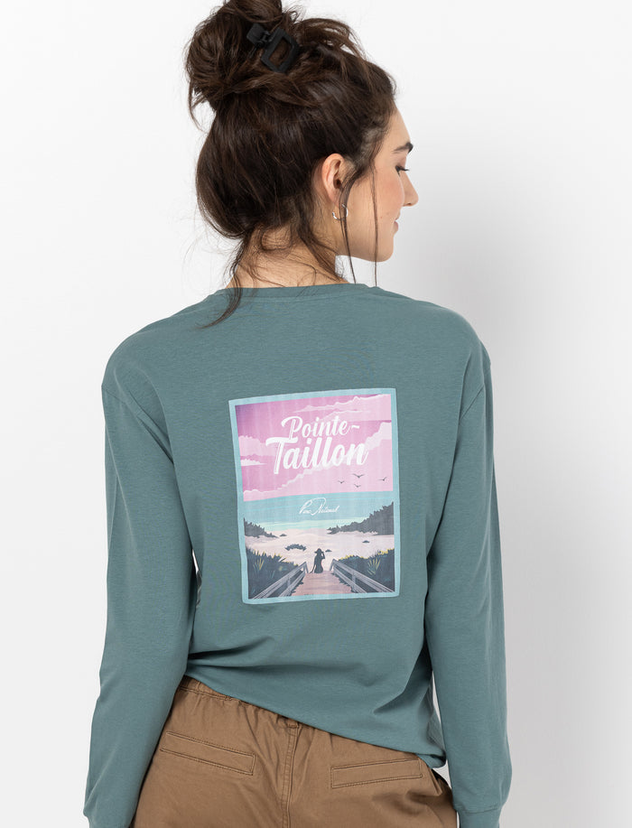 T-shirt imprimé au dos pour femme