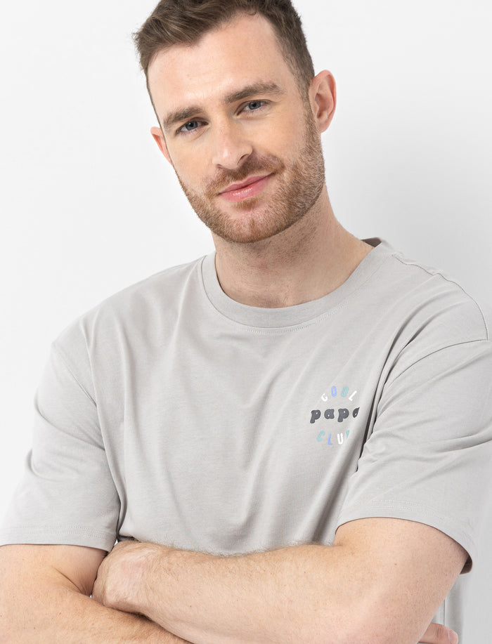 T-shirt imprimé "Cool Papa Club"