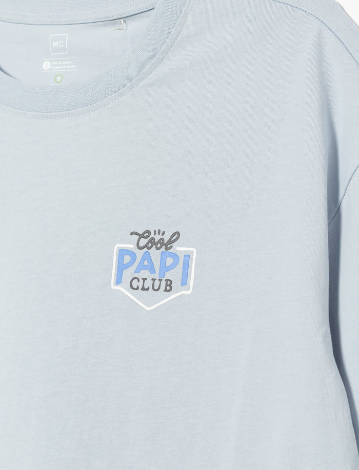 T-shirt imprimé "Cool Papi Club"