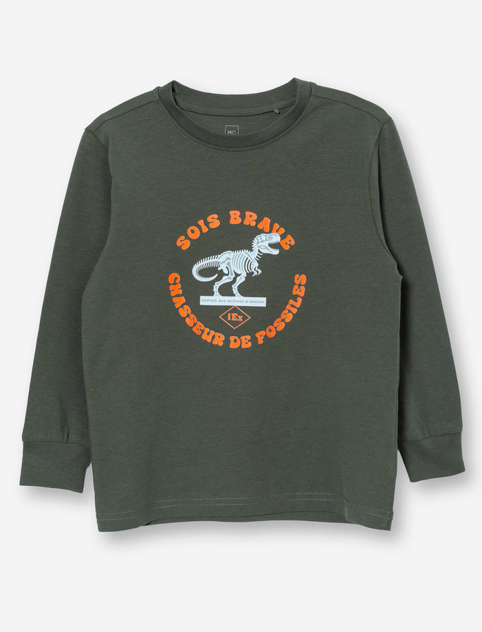 T-shirt imprimé dinosaure pour petit garçon