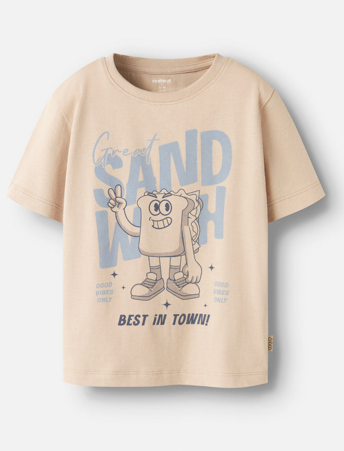T-shirt imprimé en coton bio pour petit garçon