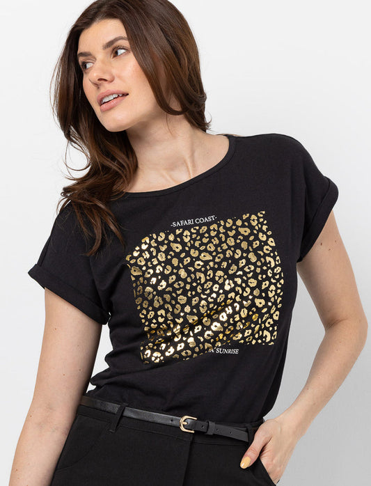 T-shirt manches dolman imprimé