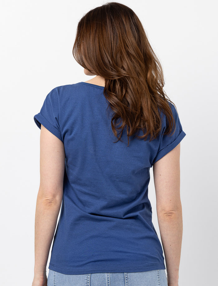 T-shirt manches dolman imprimé
