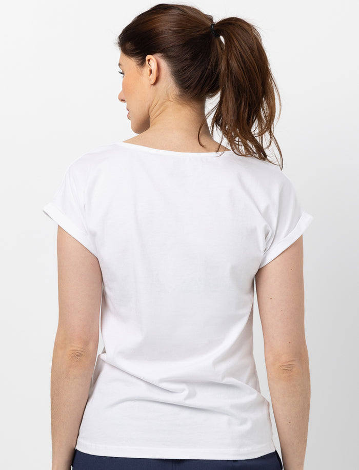 T-shirt manches dolman imprimé