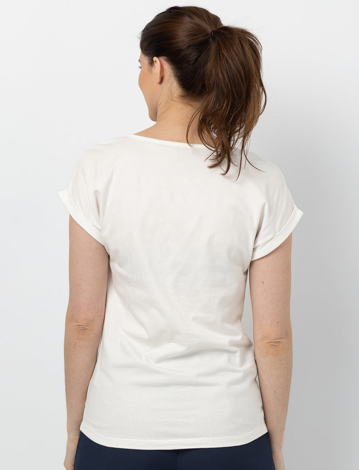 T-shirt manches dolman imprimé